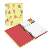 Reklamowy zestaw notesów w twardej okładce na spirali, nadruk full color - PM350 - Agencja Point