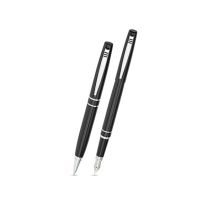 OMEGA zestaw reklamowy - długopis, pióro w etui z logo - OM - Agencja Point