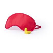 Reklamowy zestaw podróżny: maska na oczy, zatyczki do uszu, z logo - V9815 - Agencja Point