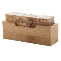 Rolbus - bambusowy kalendarz wieczny, biurkowy, z nadrukiem logo - AP800431 - Agencja Point