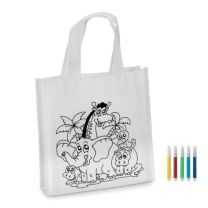 Torba reklamowa do kolorowania dla dzieci, flamastry - MO8922-06 - Agencja Point