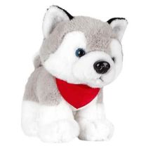 Trooper, pluszowy pies husky 20 cm, maskotka reklamowa z logo - HE692-19 - Agencja Point