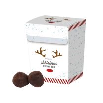 Trufle francuskie w pudełku z logo firmy - Agencja Point - CZEK-0512