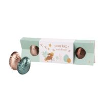 Wielkanocne praliny reklamowe - 4 sztuki, z logo firmy - CHRUP-0266 - Agencja Point