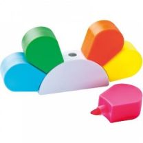 Zakreślacze reklamowe, zestaw 5 kolorów z logo - 2348606 - Agencja Point