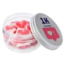 Reklamowe żelki serduszka w słoiczku ZEL1 - Agencja Point