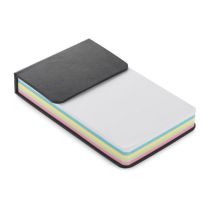 Zestaw kolorowych kartek w okładce z ekoskóry, z logo firmy - 17852 - Agencja Point