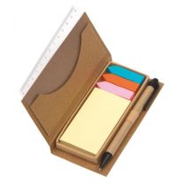 Karteczki w kostce, tekturowy organizer z nadrukiem logo - IP25056013 - Agencja Point